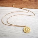 Dames ketting met munt G793 1