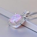 Dames ketting met opaal G576 5