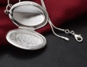 Dames ketting met open hanger D615 3