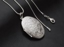 Dames ketting met open hanger D615 4