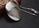 Dames ketting met open hanger D615 6