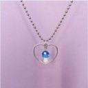 Dames ketting met paddenstoel D400 7