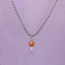Dames ketting met paddenstoel D400 2