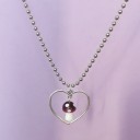 Dames ketting met paddenstoel D400 6