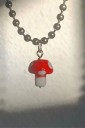 Dames ketting met paddenstoel D400 3