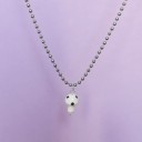 Dames ketting met paddenstoel D400 2