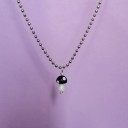 Dames ketting met paddenstoel D400 1