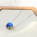 Dames ketting met regenboogsteen 5