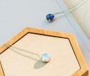 Dames ketting met regenboogsteen 3