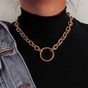 Dames ketting met ring D62 1