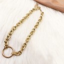 Dames ketting met ring D62 4