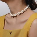 Dames ketting met schelpen G823 1
