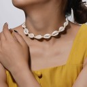 Dames ketting met schelpen G823 2