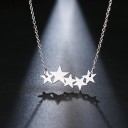 Dames ketting met sterren D279 5