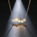 Dames ketting met sterren D279 1