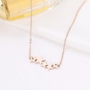 Dames ketting met sterren D279 2