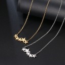 Dames ketting met sterren D279 3