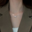 Dames ketting met sterren D504 4