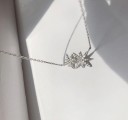 Dames ketting met sterren D504 5