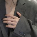 Dames ketting met sterren D506 6