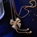 Dames ketting met strik D270 5