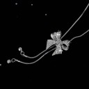 Dames ketting met strik D270 6