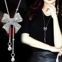 Dames ketting met strik D270 3