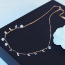 Dames ketting met zirkonen D458 7