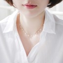Dames ketting met zirkonen D458 3