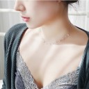 Dames ketting met zirkonen D458 5