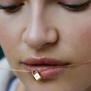 Dames ketting slot met letter 1
