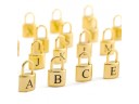 Dames ketting slot met letter 2