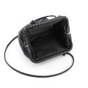 Dames kleine tas met geplooide vorm en geweven patroon Clutch voor in de hand of crossbody Kunstleer PU Ketting of dunne schouderband 28 x 14 9