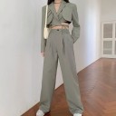 Dames korte blazer en broek A3069 6