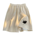 Dames korte broek Hoge taille Touwtje Vrije snit Kattenprint Katoen Polyester Effen Zomer comfortabele shorts 6