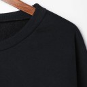 Dames korte sweatshirt zwart 3