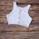 Dames korte top met ketting 6