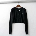 Dames korte trui met knoopjes A2986 2