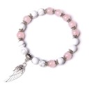 Dames kralenarmband met een vleugel 8