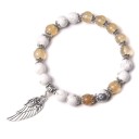 Dames kralenarmband met een vleugel 2