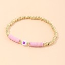 Dames kralenarmband met hart H626 5