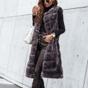 Dames lange bontjas P2146 3