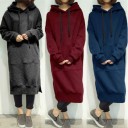Dames lange hoodie 1