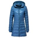 Dames lange jas met eendendons J3270 15