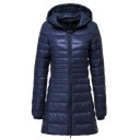Dames lange jas met eendendons J3270 18