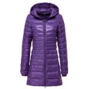 Dames lange jas met eendendons J3270 24