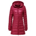Dames lange jas met eendendons J3270 14