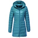 Dames lange jas met eendendons J3270 23