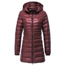 Dames lange jas met eendendons J3270 21