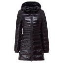 Dames lange jas met eendendons J3270 13